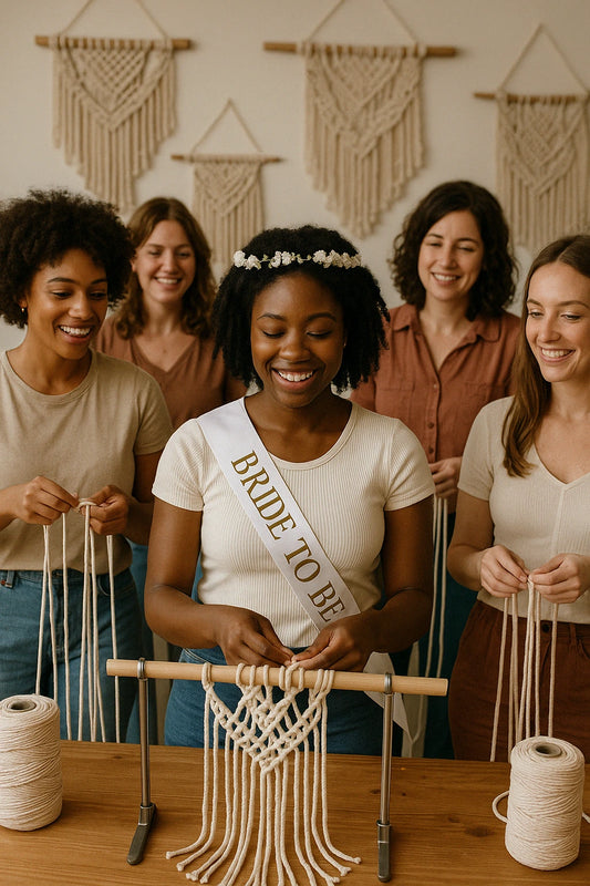 Tie the Knot: Macramé Workshop for Pre-Wedding Parties, Birthdays & Gatherings