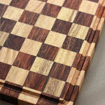 Load image into Gallery viewer, Chessboard Style Wooden Cutting Board &amp; Cheese Board
